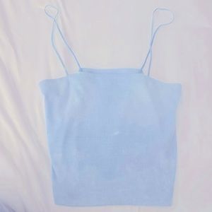 American eagle outfitters Blue cropped tank top